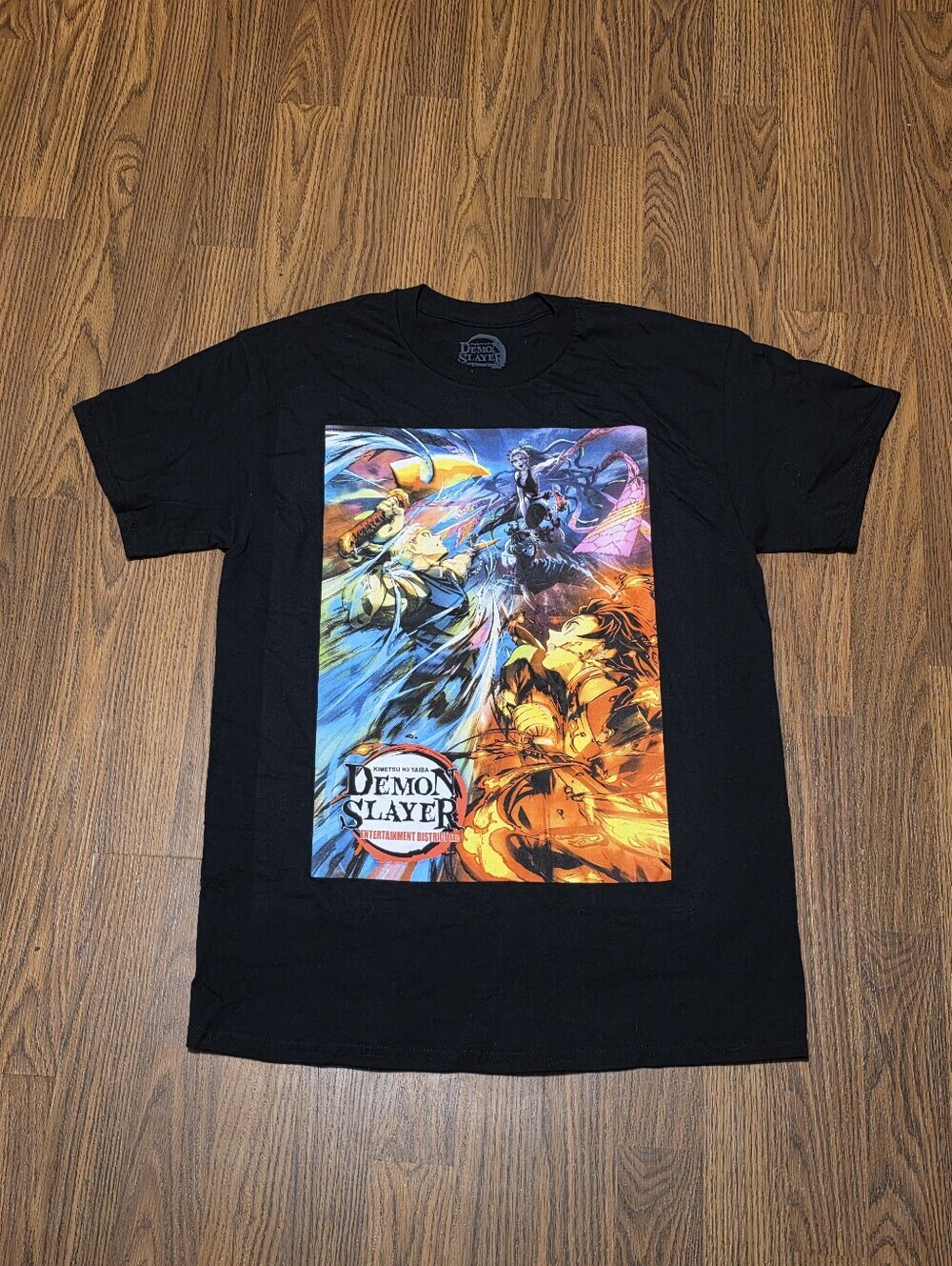 Demon Slayer Entertainment District Arc Tengen Tanjiro Anime Graphic T-Shirt M